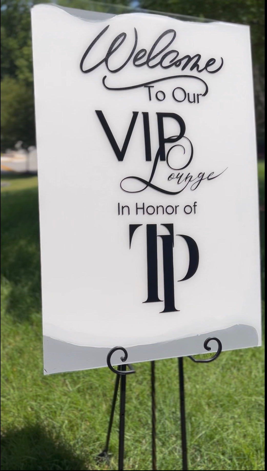 ADD-ON, Custom Acrylic Vinyl Event Signs Rental